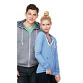 Canvas Triblend Sponge Fleece Unisex Full Zip Hoodie